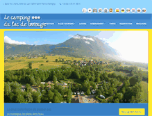 Tablet Screenshot of campinglacdecarouge.fr